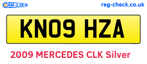 KN09HZA are the vehicle registration plates.