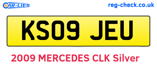 KS09JEU are the vehicle registration plates.