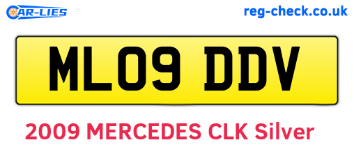 ML09DDV are the vehicle registration plates.