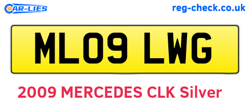 ML09LWG are the vehicle registration plates.