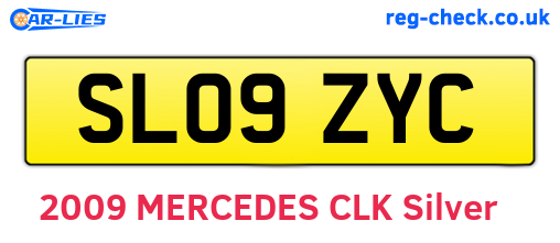 SL09ZYC are the vehicle registration plates.
