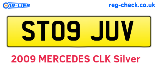 ST09JUV are the vehicle registration plates.