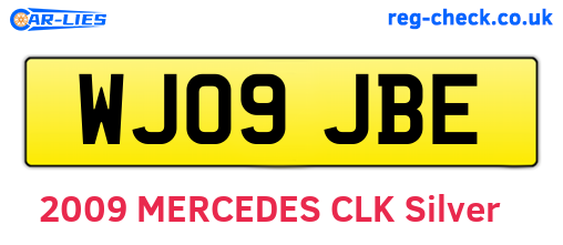 WJ09JBE are the vehicle registration plates.