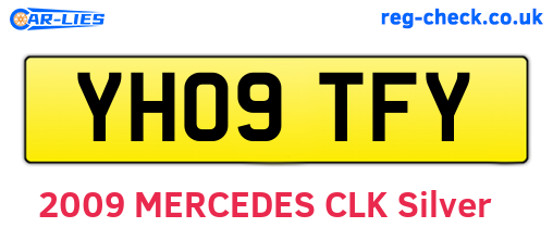 YH09TFY are the vehicle registration plates.