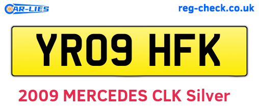 YR09HFK are the vehicle registration plates.