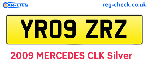 YR09ZRZ are the vehicle registration plates.