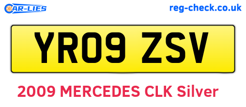 YR09ZSV are the vehicle registration plates.