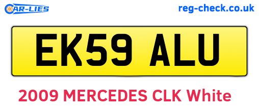 EK59ALU are the vehicle registration plates.