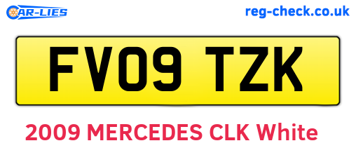 FV09TZK are the vehicle registration plates.