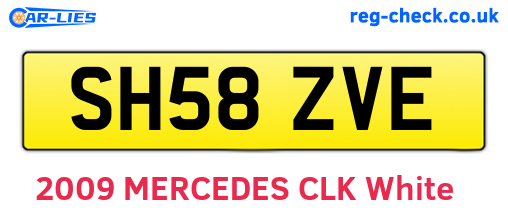 SH58ZVE are the vehicle registration plates.