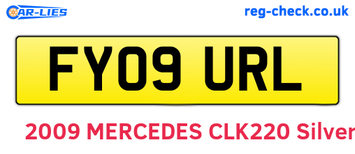 FY09URL are the vehicle registration plates.