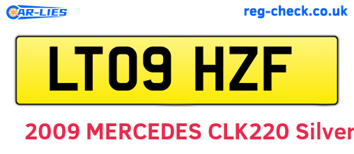 LT09HZF are the vehicle registration plates.