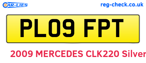 PL09FPT are the vehicle registration plates.