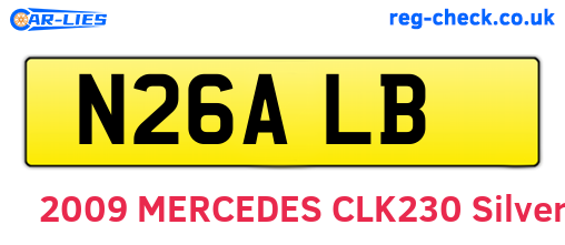 N26ALB are the vehicle registration plates.