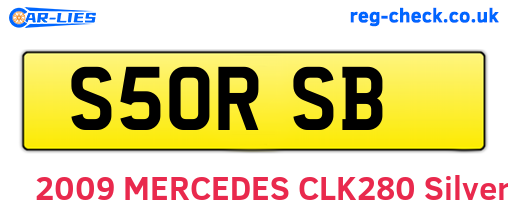 S50RSB are the vehicle registration plates.