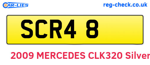 SCR48 are the vehicle registration plates.