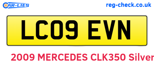 LC09EVN are the vehicle registration plates.