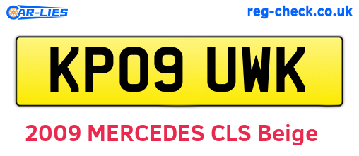 KP09UWK are the vehicle registration plates.