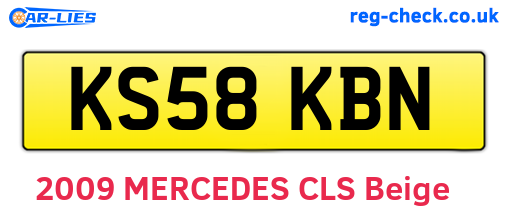 KS58KBN are the vehicle registration plates.