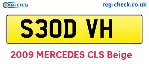 S30DVH are the vehicle registration plates.