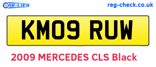 KM09RUW are the vehicle registration plates.