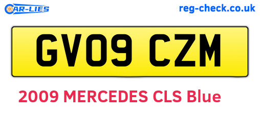 GV09CZM are the vehicle registration plates.