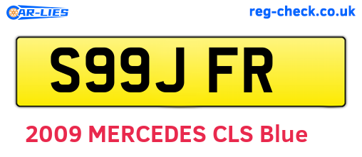 S99JFR are the vehicle registration plates.