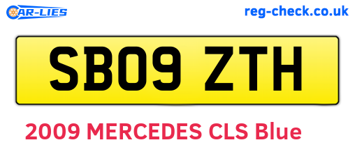 SB09ZTH are the vehicle registration plates.