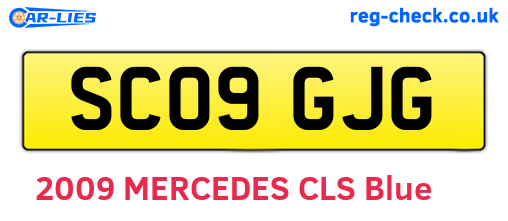 SC09GJG are the vehicle registration plates.