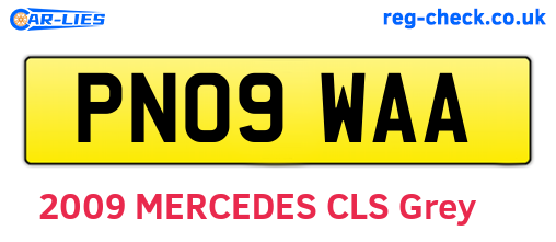PN09WAA are the vehicle registration plates.