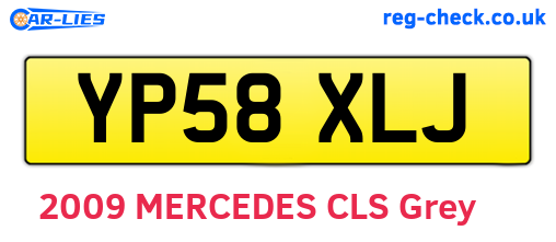 YP58XLJ are the vehicle registration plates.