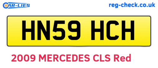 HN59HCH are the vehicle registration plates.