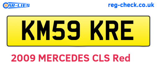 KM59KRE are the vehicle registration plates.