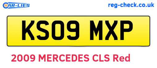 KS09MXP are the vehicle registration plates.