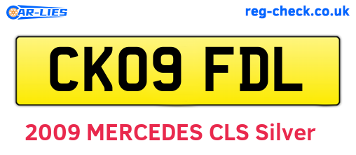 CK09FDL are the vehicle registration plates.