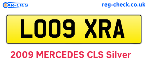 LO09XRA are the vehicle registration plates.