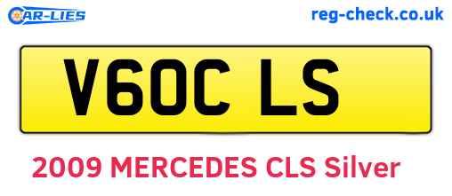 V60CLS are the vehicle registration plates.