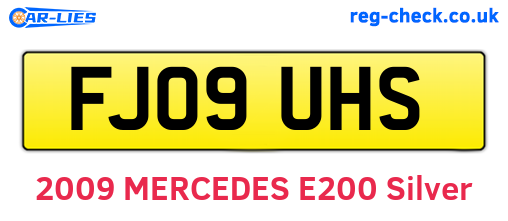 FJ09UHS are the vehicle registration plates.