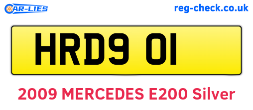 HRD901 are the vehicle registration plates.