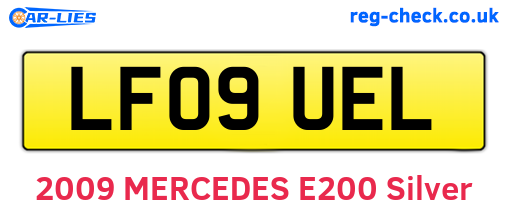 LF09UEL are the vehicle registration plates.
