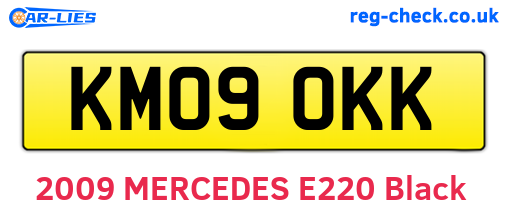 KM09OKK are the vehicle registration plates.
