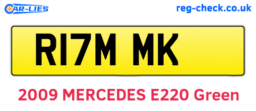 R17MMK are the vehicle registration plates.
