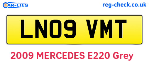 LN09VMT are the vehicle registration plates.