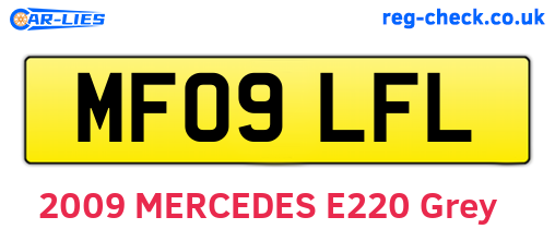MF09LFL are the vehicle registration plates.