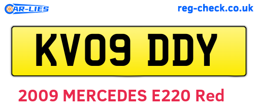 KV09DDY are the vehicle registration plates.