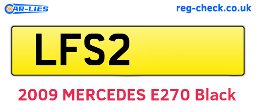 LFS2 are the vehicle registration plates.
