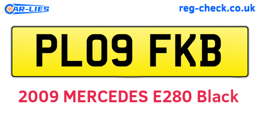 PL09FKB are the vehicle registration plates.