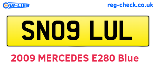 SN09LUL are the vehicle registration plates.