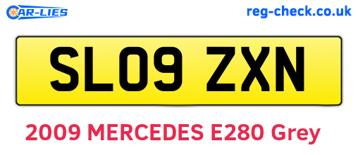 SL09ZXN are the vehicle registration plates.