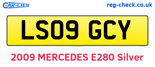 LS09GCY are the vehicle registration plates.